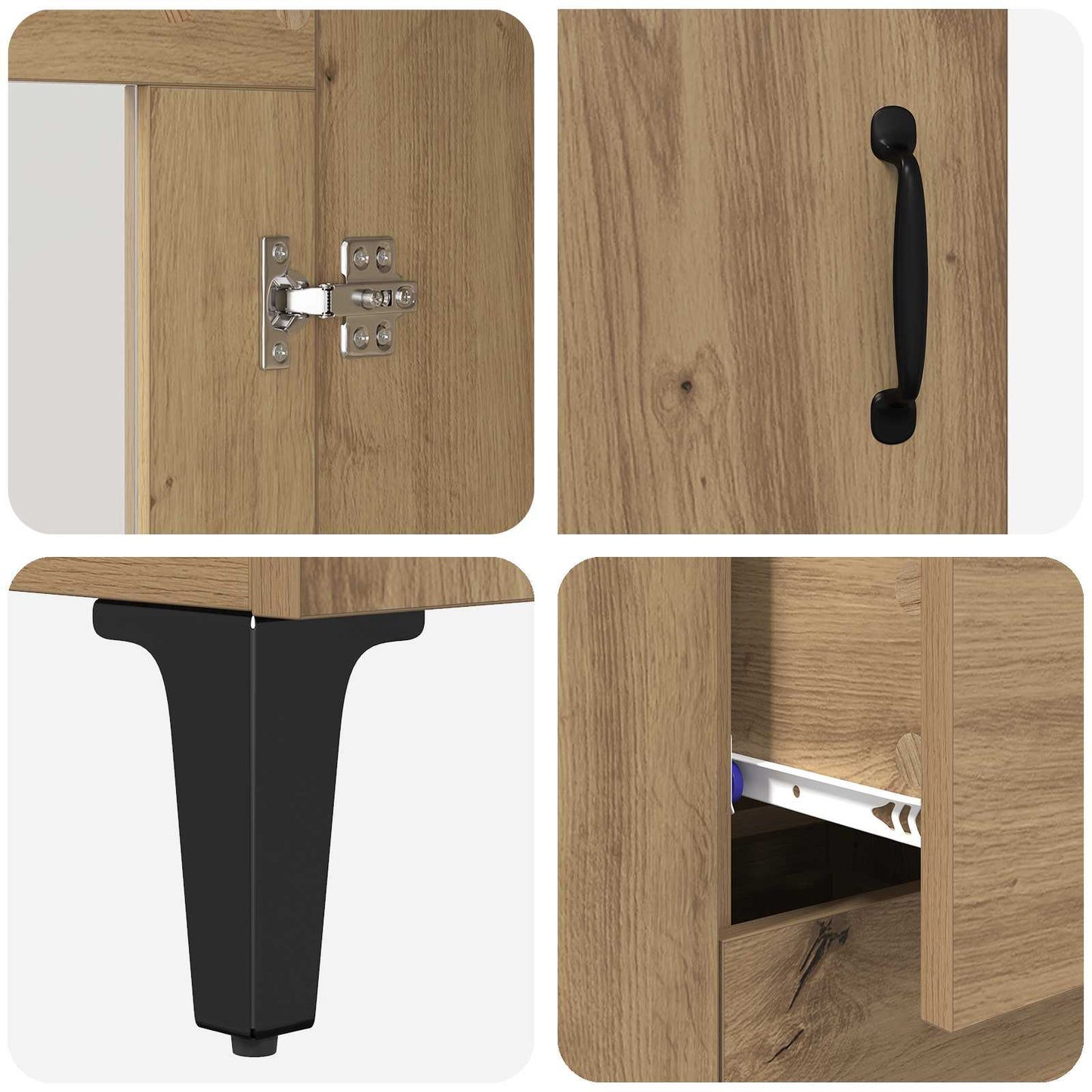 Sideboard Artisan Oak 69.5 x 34 x 90 cm