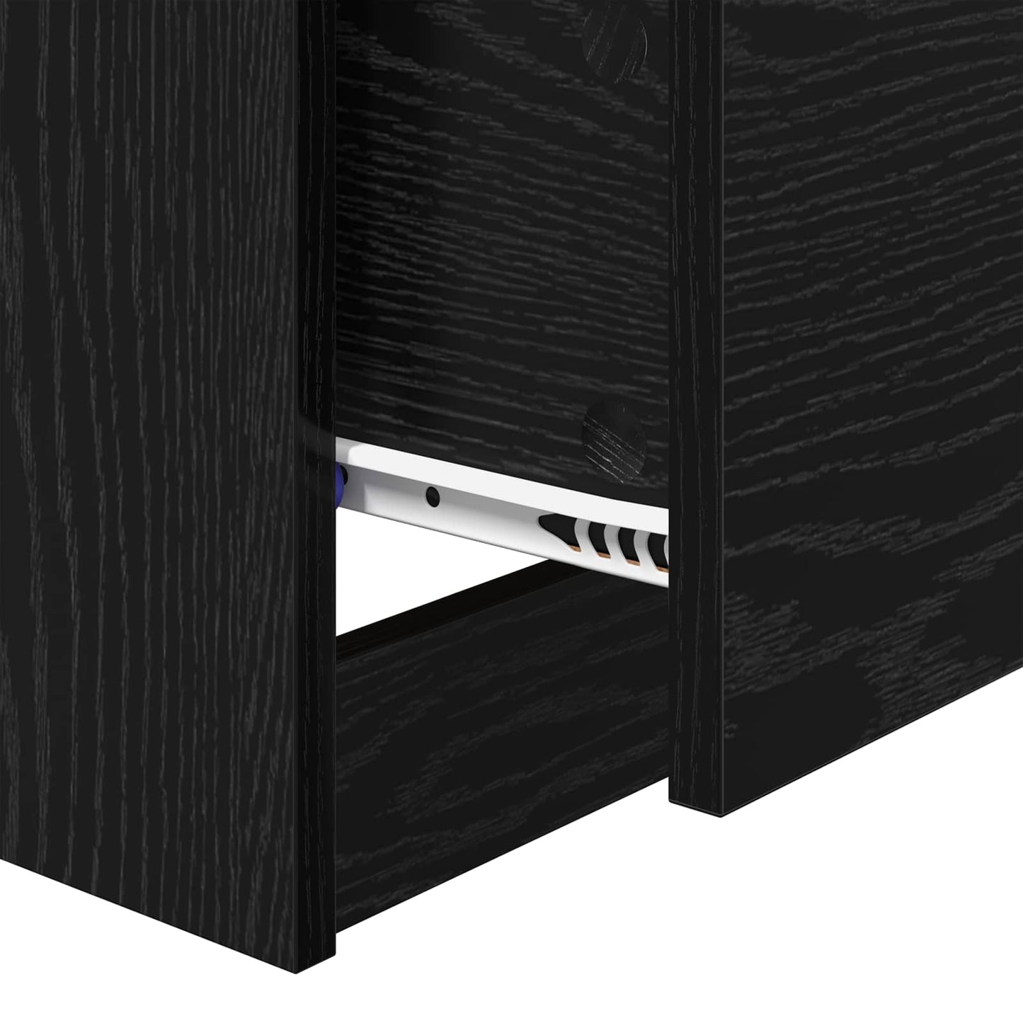 Bedside Cabinet Black Oak 40 x 40 x 63 cm Engineered Wood