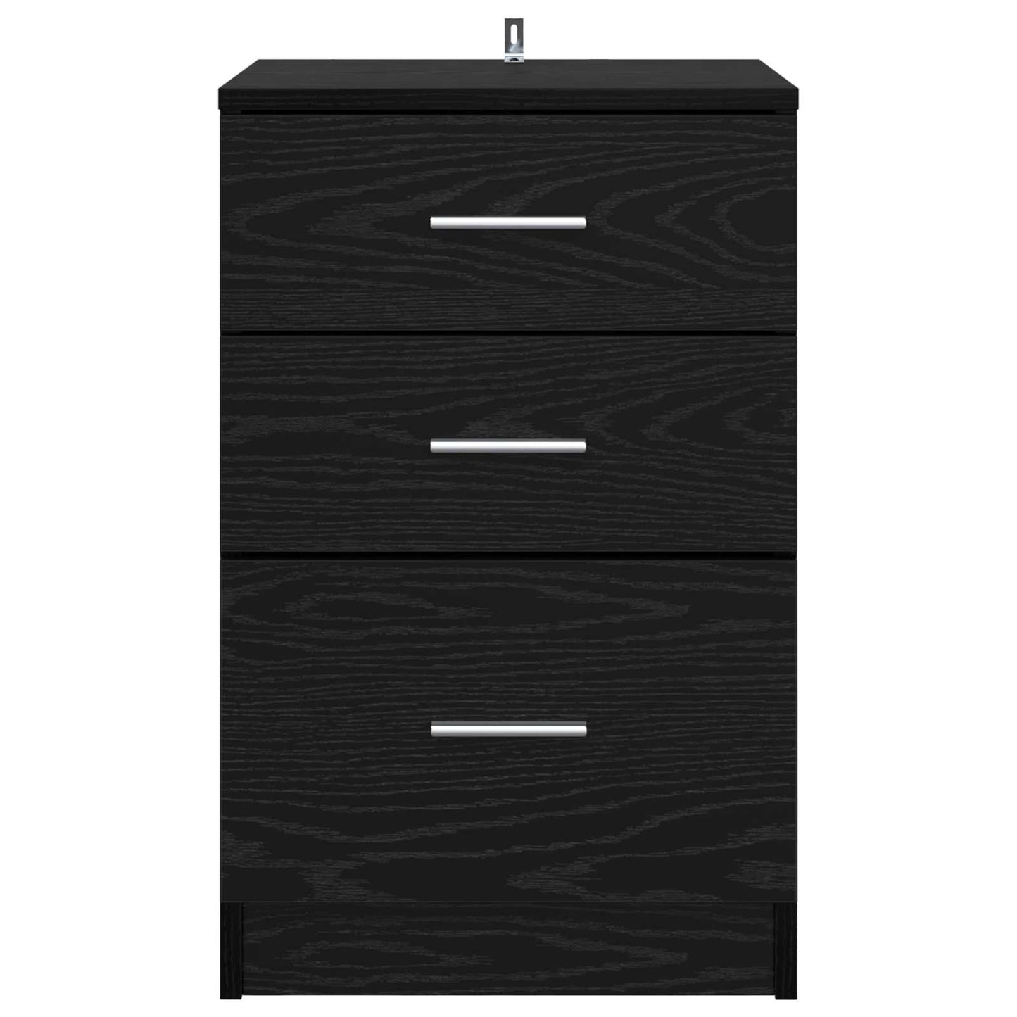 Bedside Cabinet Black Oak 40 x 40 x 63 cm Engineered Wood