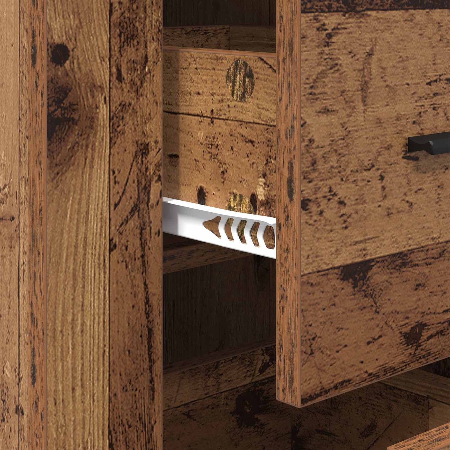 Sideboard with Drawer Old Wood 40 x 33 x 70 cm Engineered wood