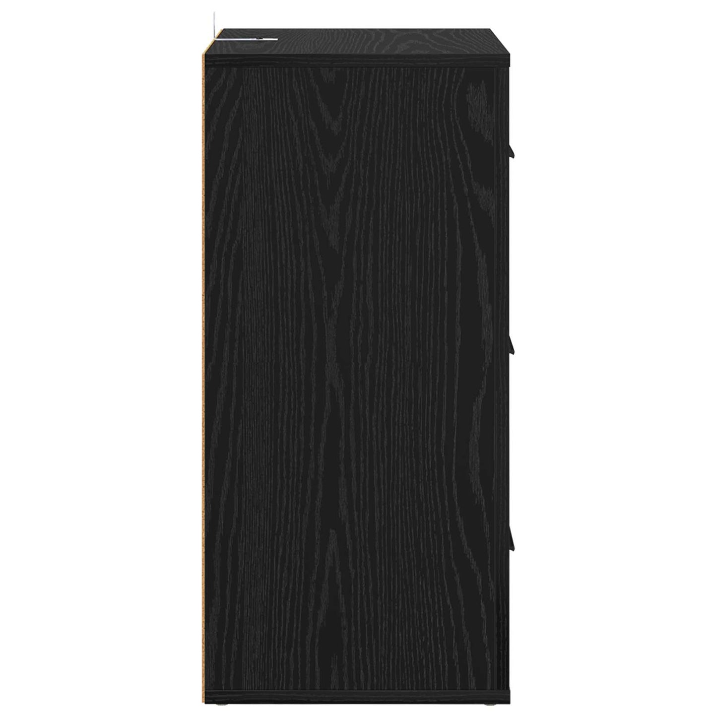 Sideboard with Drawer Black Oak 40 x 33 x 70 cm Engineered wood