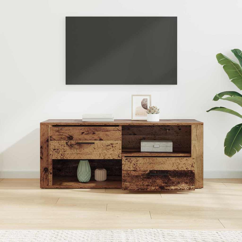 TV Cabinet Old Wood 100 x 35 x 40 cm Engineered Wood