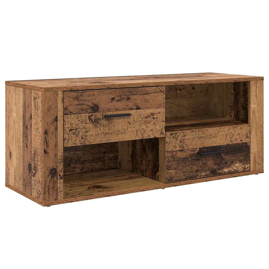 TV Cabinet Old Wood 100 x 35 x 40 cm Engineered Wood