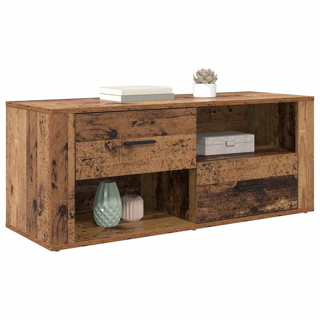 TV Cabinet Old Wood 100 x 35 x 40 cm Engineered Wood