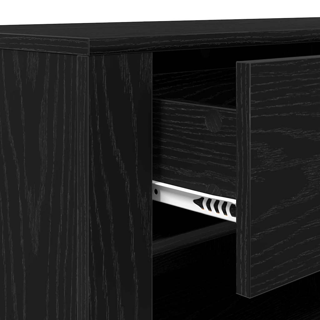 TV Cabinet 100 x 35 x 40 cm Black Oak Engineered Wood