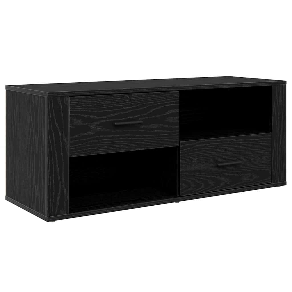 TV Cabinet 100 x 35 x 40 cm Black Oak Engineered Wood