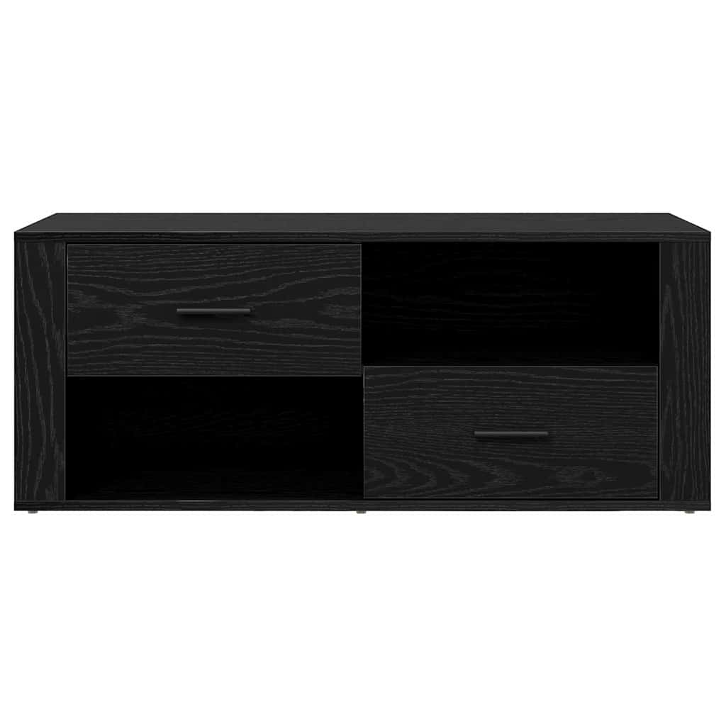 TV Cabinet 100 x 35 x 40 cm Black Oak Engineered Wood