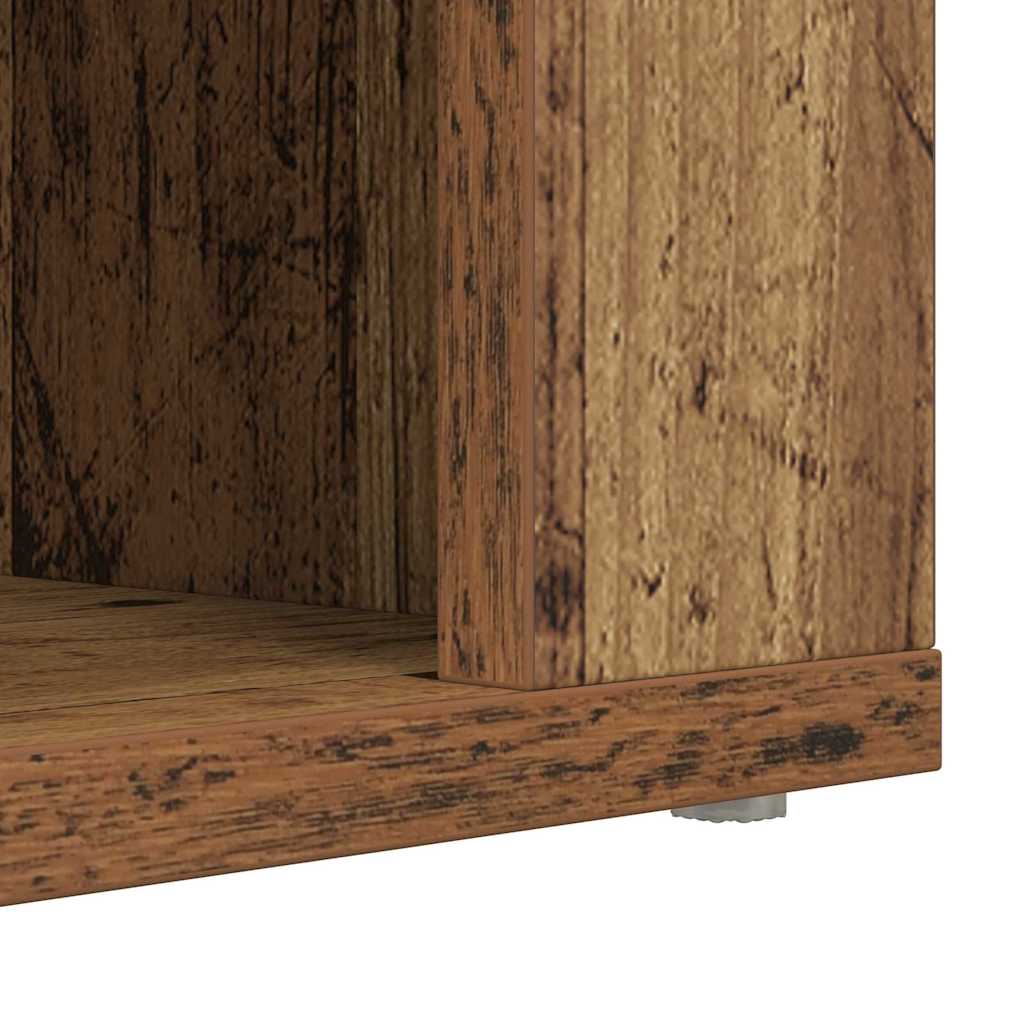 Shoe Rack with Shelf Old wood 75 x 35 x 45 cm Engineered wood
