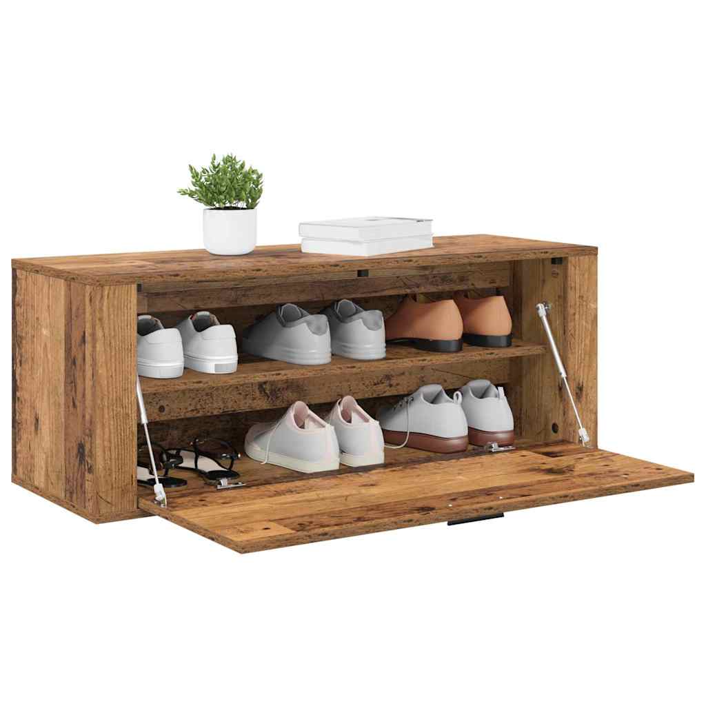 Shoe Cabinet Old wood 100 x 35 x 38 cm Engineered wood