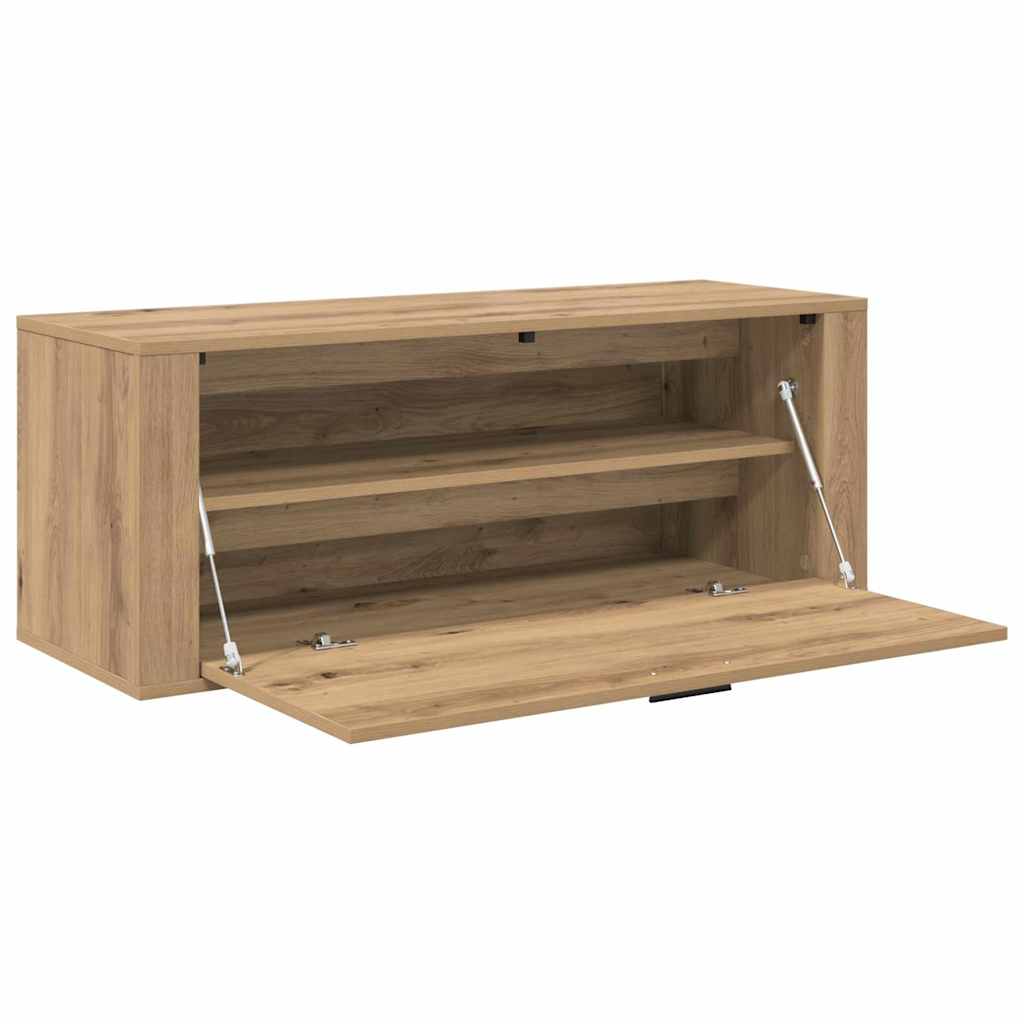 Shoe Cabinet 100 x 35 x 38 cm Engineered Wood Artisan Oak