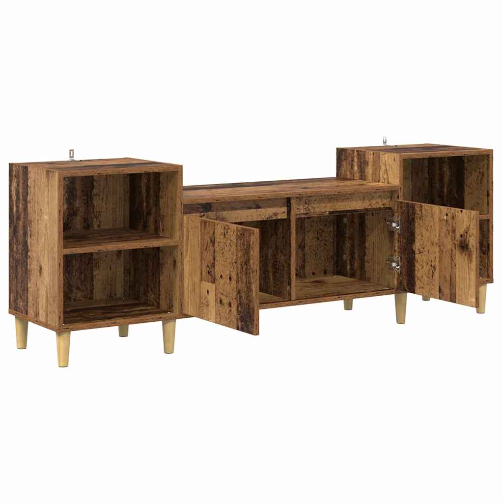 TV Cabinet Old Wood 160 x 35 x 55 cm Engineered Wood