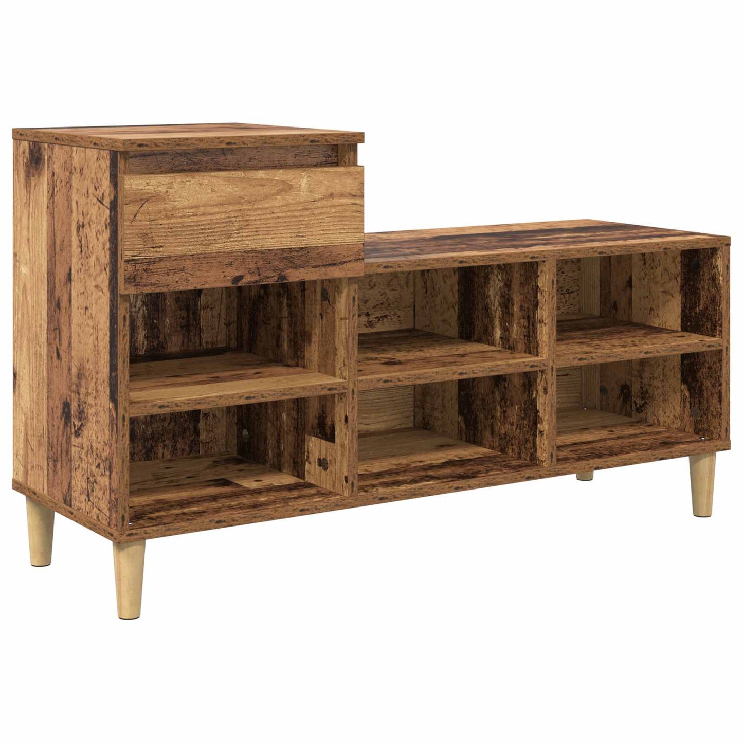 Shoe Cabinet Old Wood 102 x 36 x 60 cm Engineered Wood