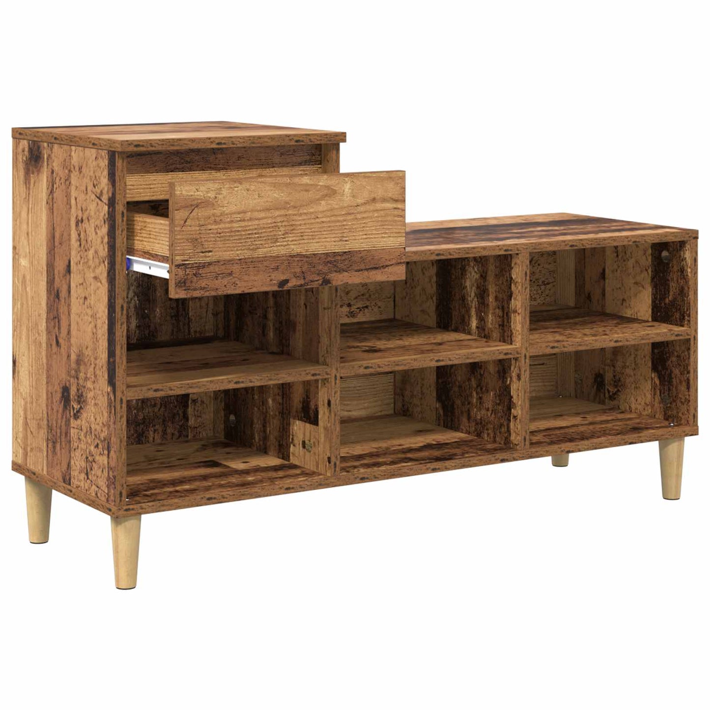 Shoe Cabinet Old Wood 102 x 36 x 60 cm Engineered Wood