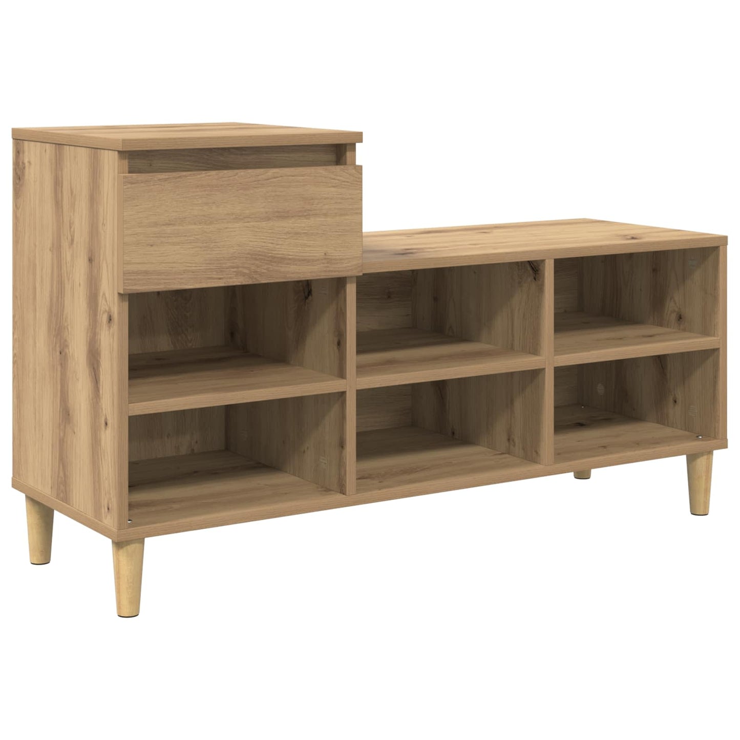 Shoe Cabinet Artisan Oak 102 x 36 x 60 cm Engineered Wood