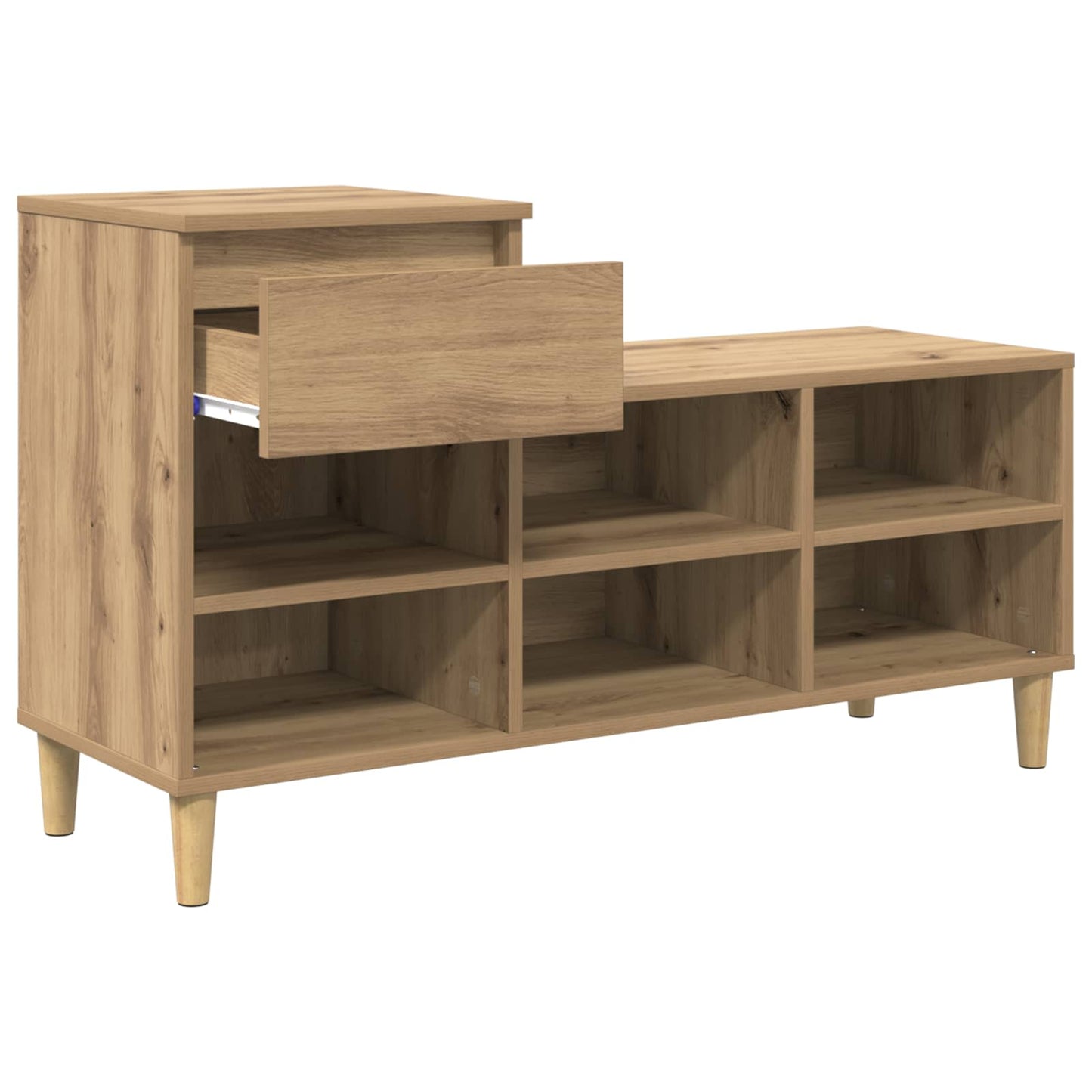 Shoe Cabinet Artisan Oak 102 x 36 x 60 cm Engineered Wood