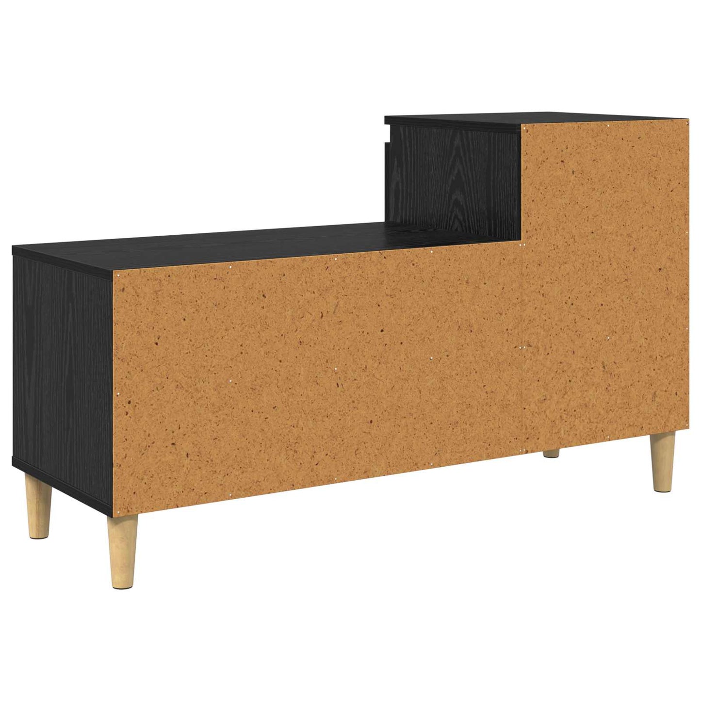 Shoe Cabinet Black Oak 102 x 36 x 60 cm Engineered Wood