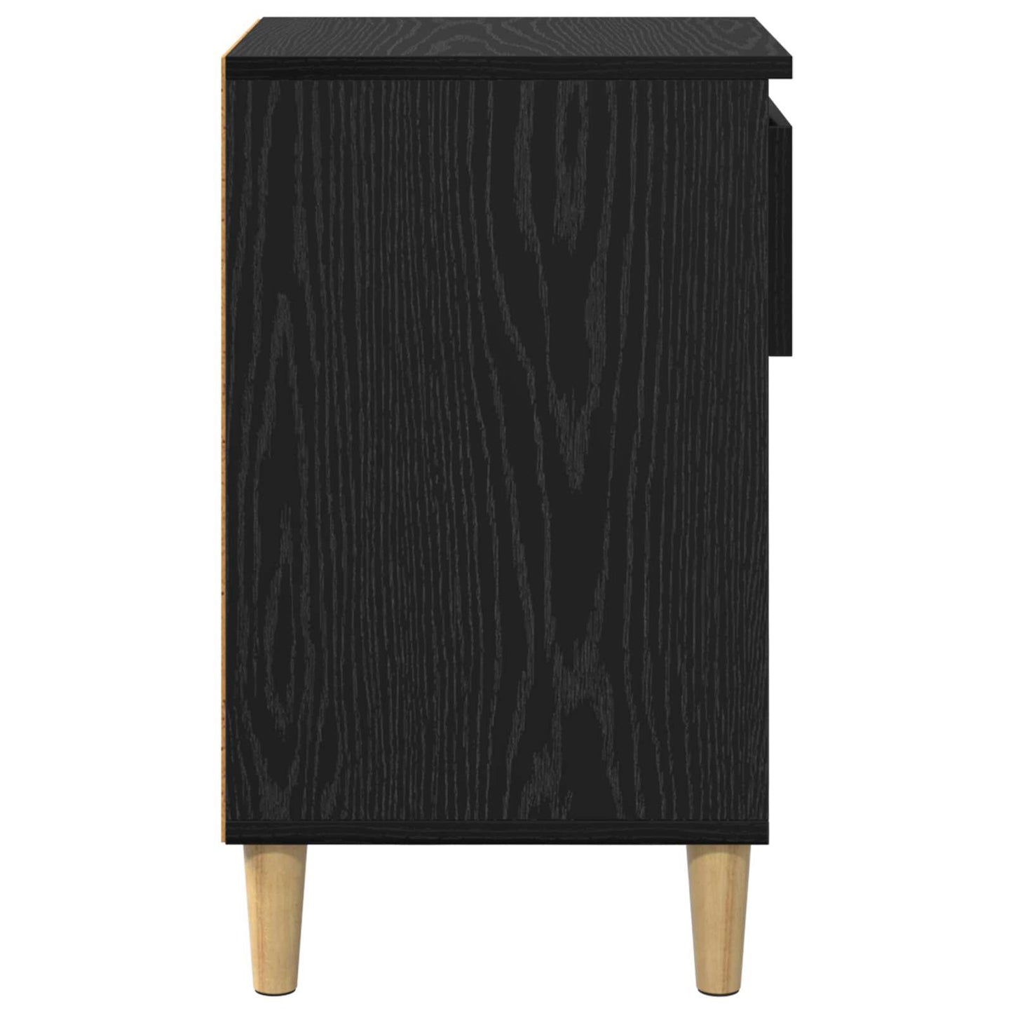 Shoe Cabinet Black Oak 102 x 36 x 60 cm Engineered Wood