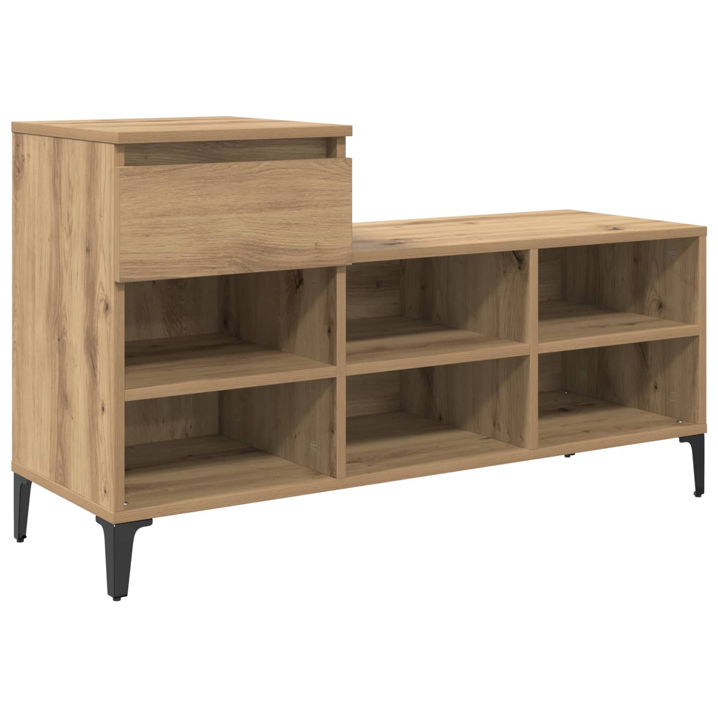 Shoe Cabinet Artisan oak 102 x 36 x 60 cm Engineered wood
