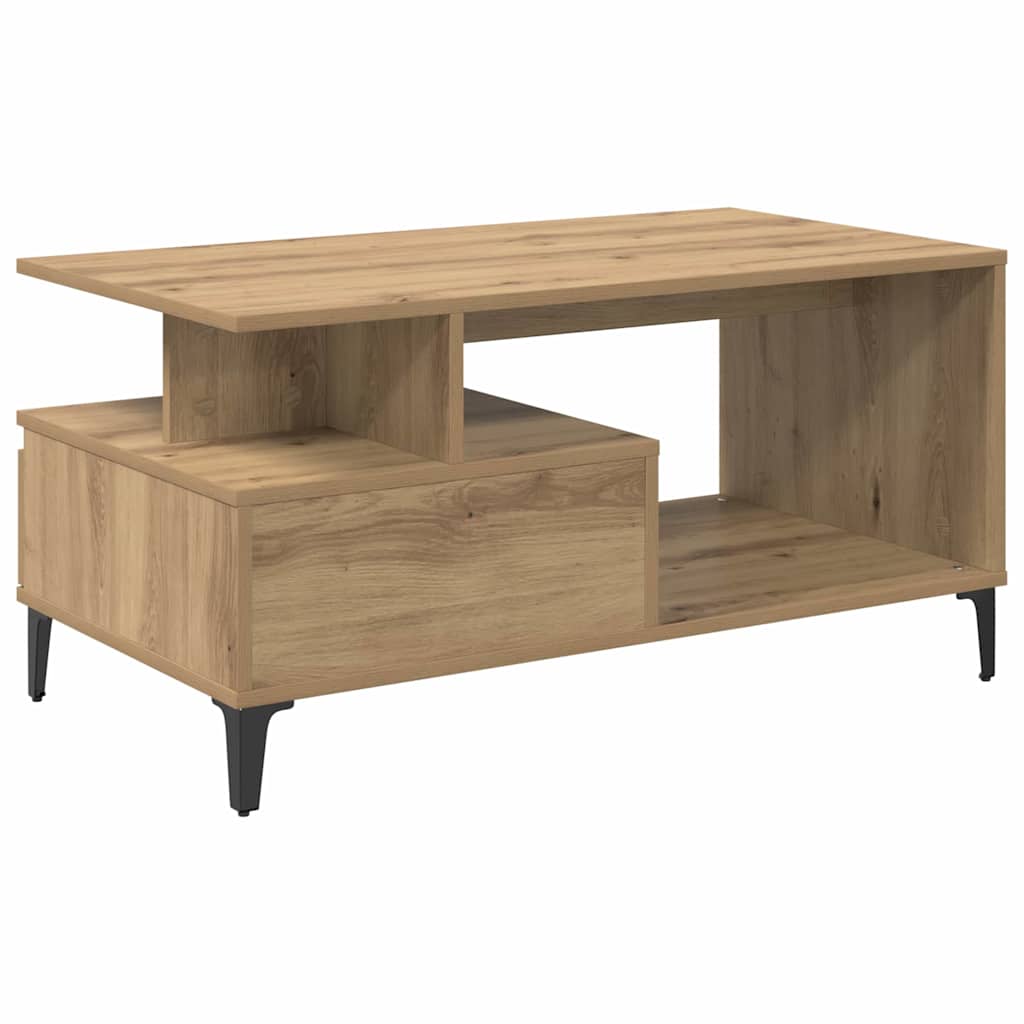 Coffee Table Artisan Oak 90 x 49 x 45 cm Engineered Wood
