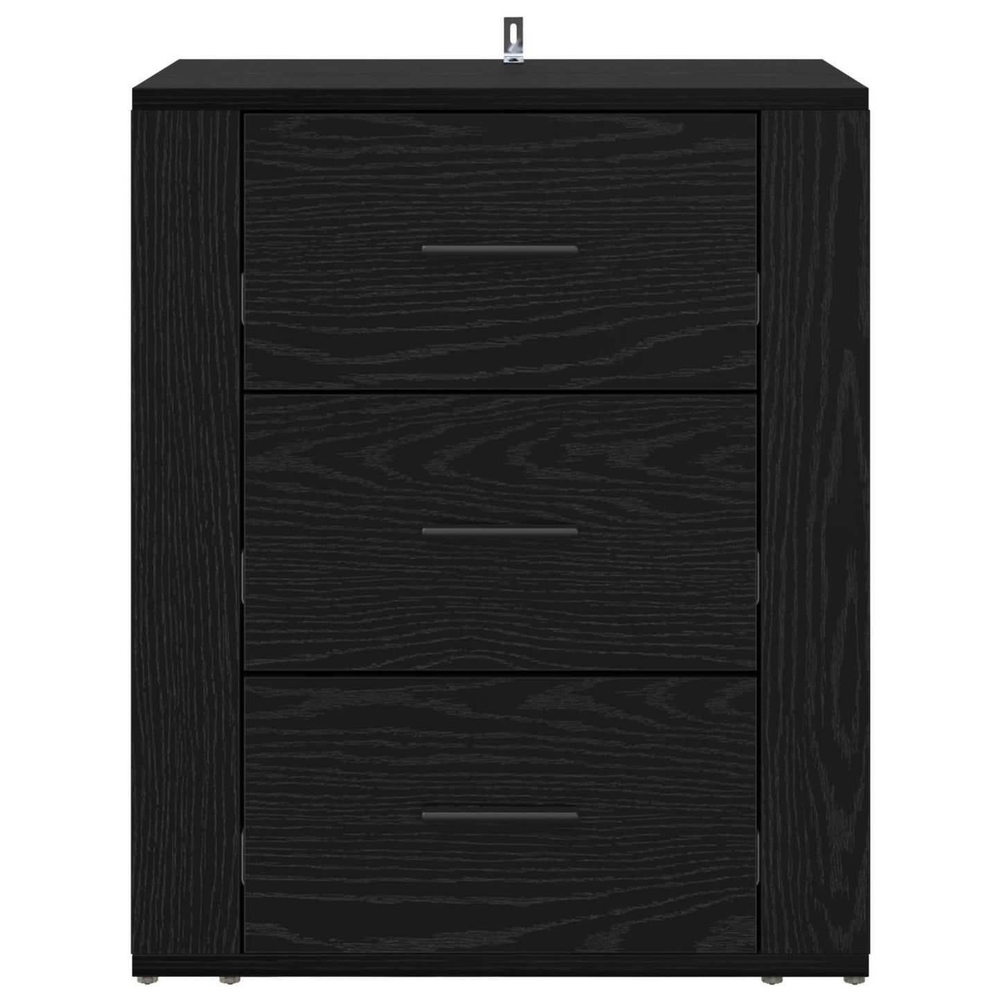 Bedside Cabinet Black Oak 35 x 50 x 60 cm Engineered Wood
