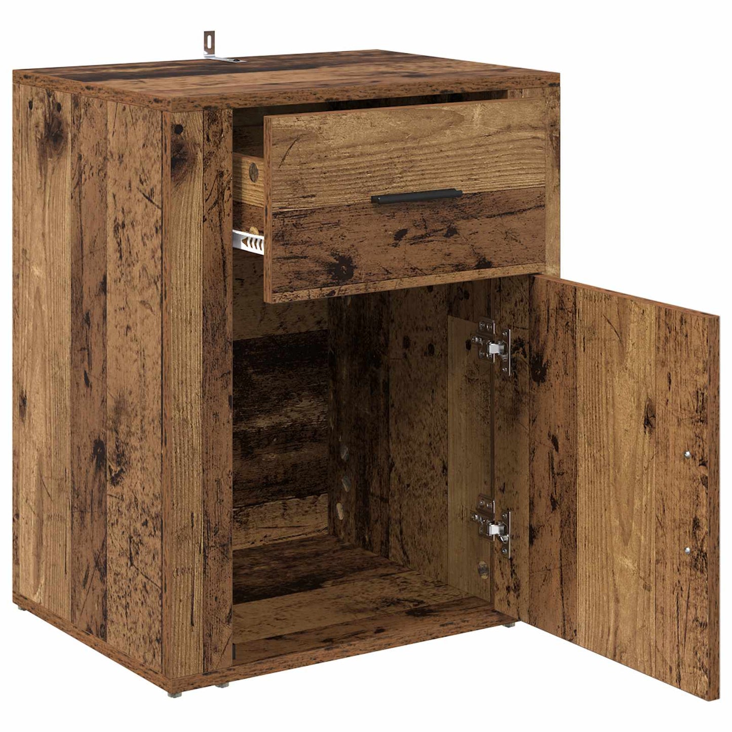 Bedside Cabinet Old Wood 35 x 50 x 60 cm Engineered Wood