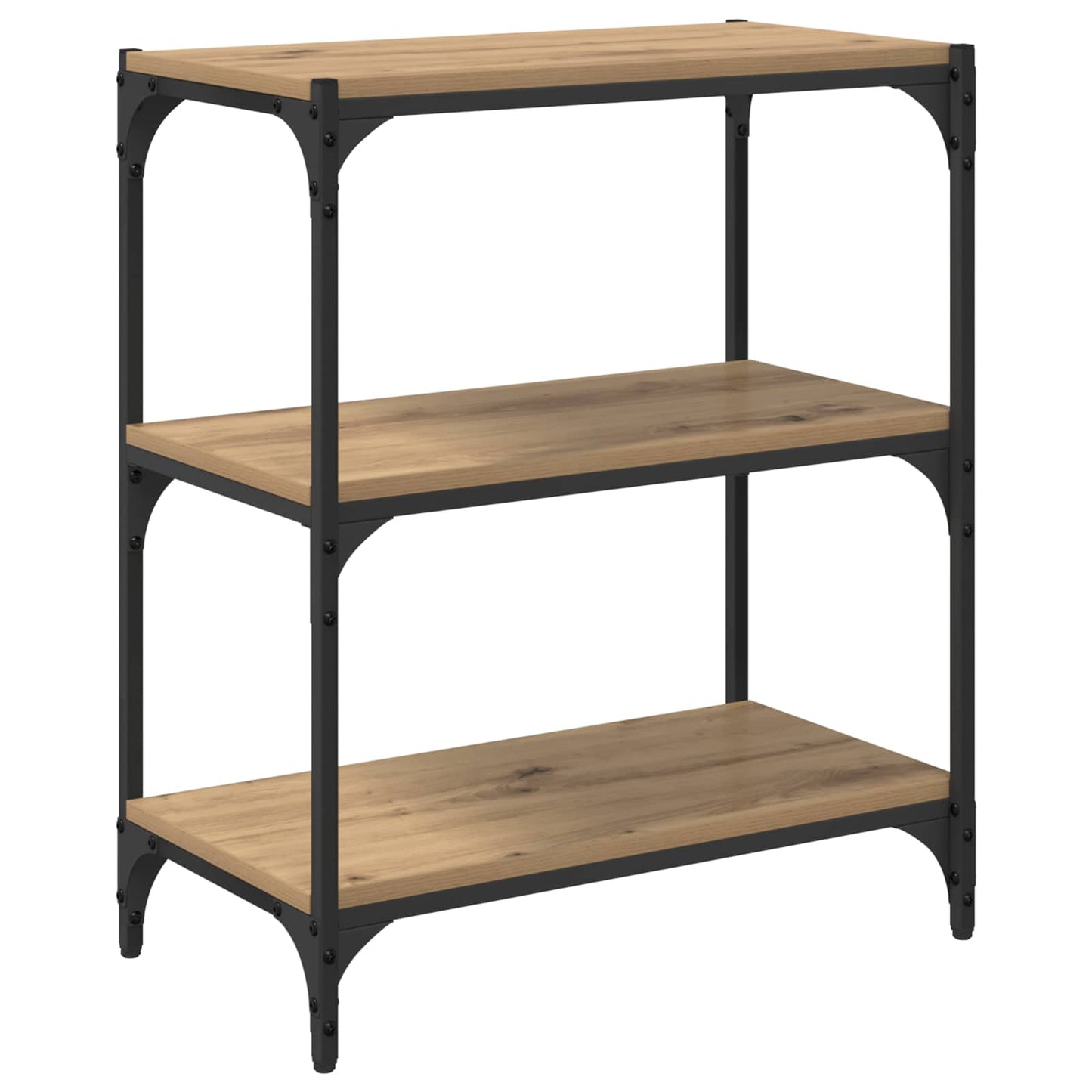 Book Cabinet 3-Tier 60 x 33 x 70.5 cm Engineered wood