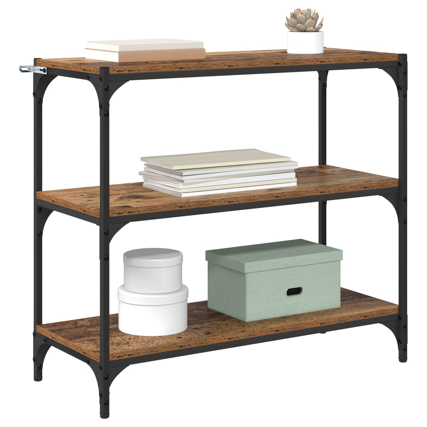 Book Cabinet Old Wood 80 x 33 x 70.5 cm