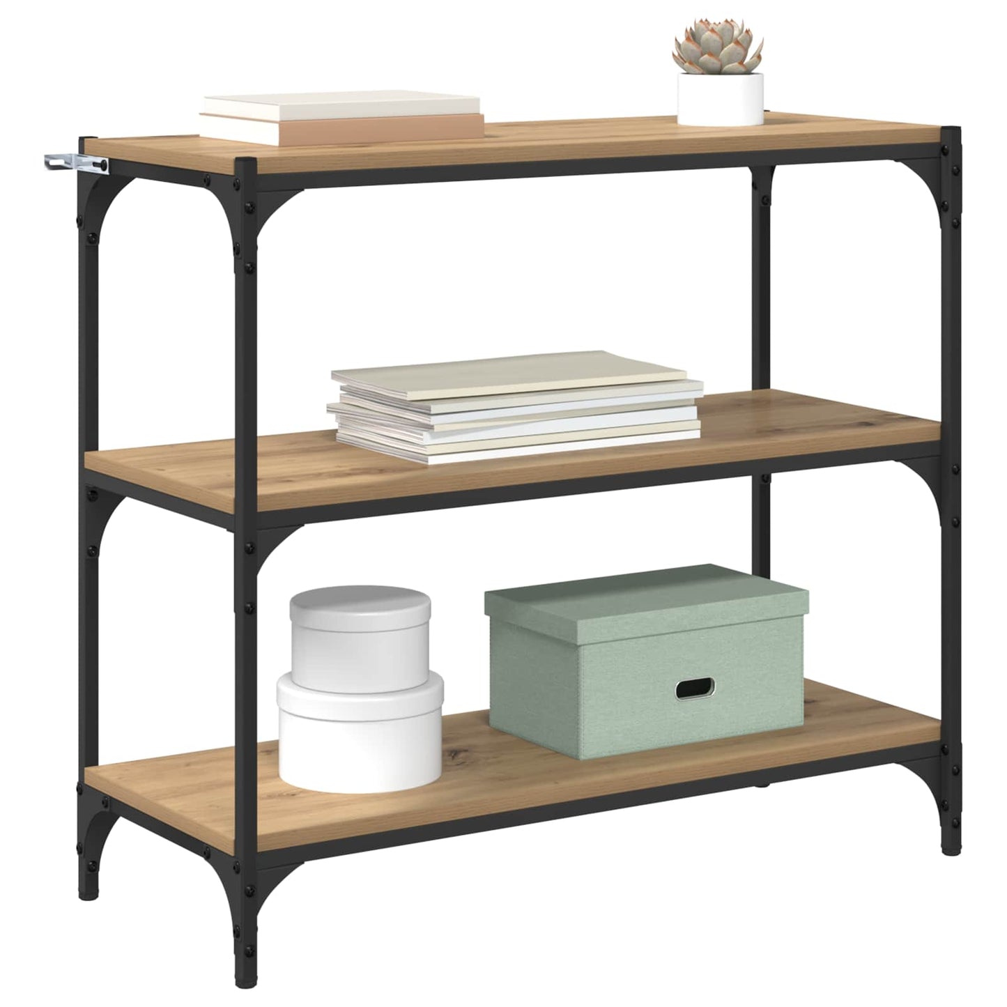 Book Cabinet 3-Tier 80 x 33 x 70.5 cm Engineered wood