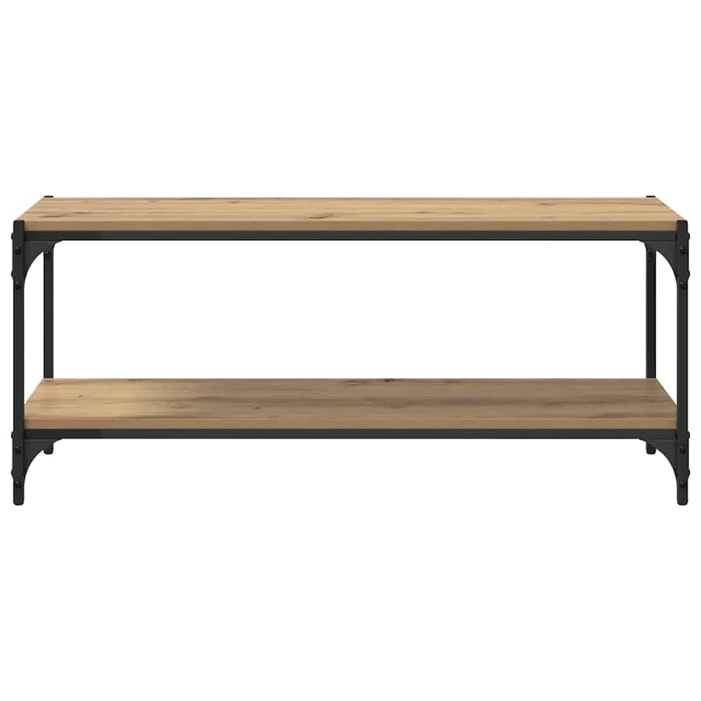 TV Cabinet 2-Tier 100 x 33 x 41 cm Engineered Wood and Iron