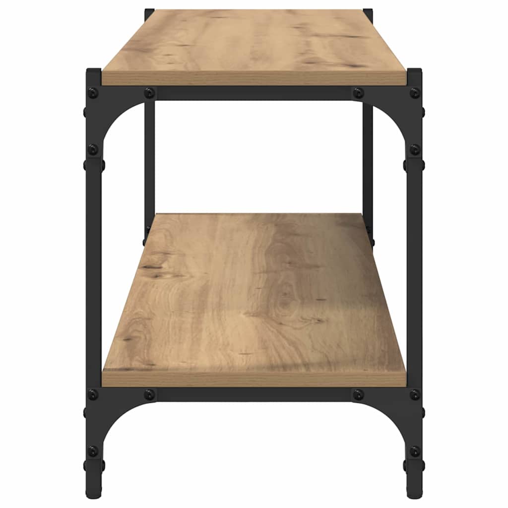 TV Cabinet 2-Tier 100 x 33 x 41 cm Engineered Wood and Iron
