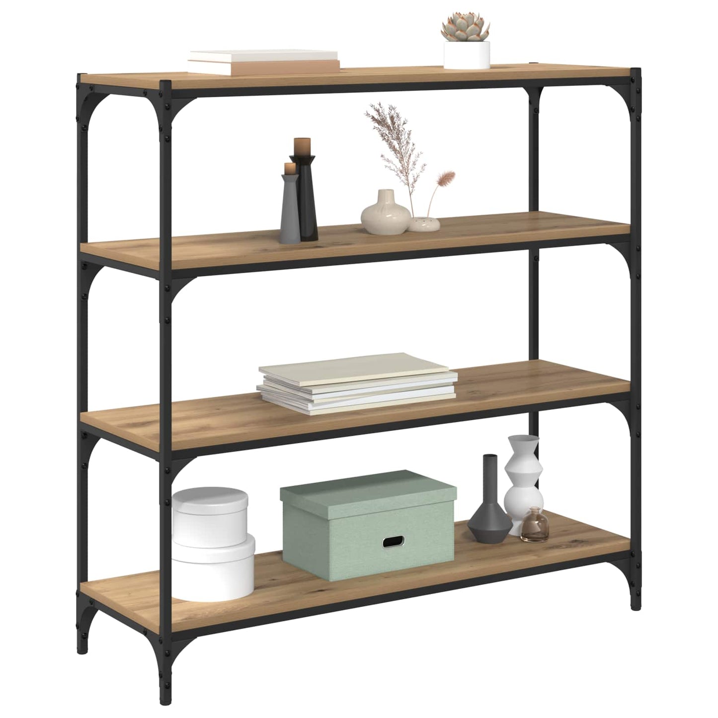 Book Cabinet 3-Tier 100 x 33 x 100 cm Engineered wood