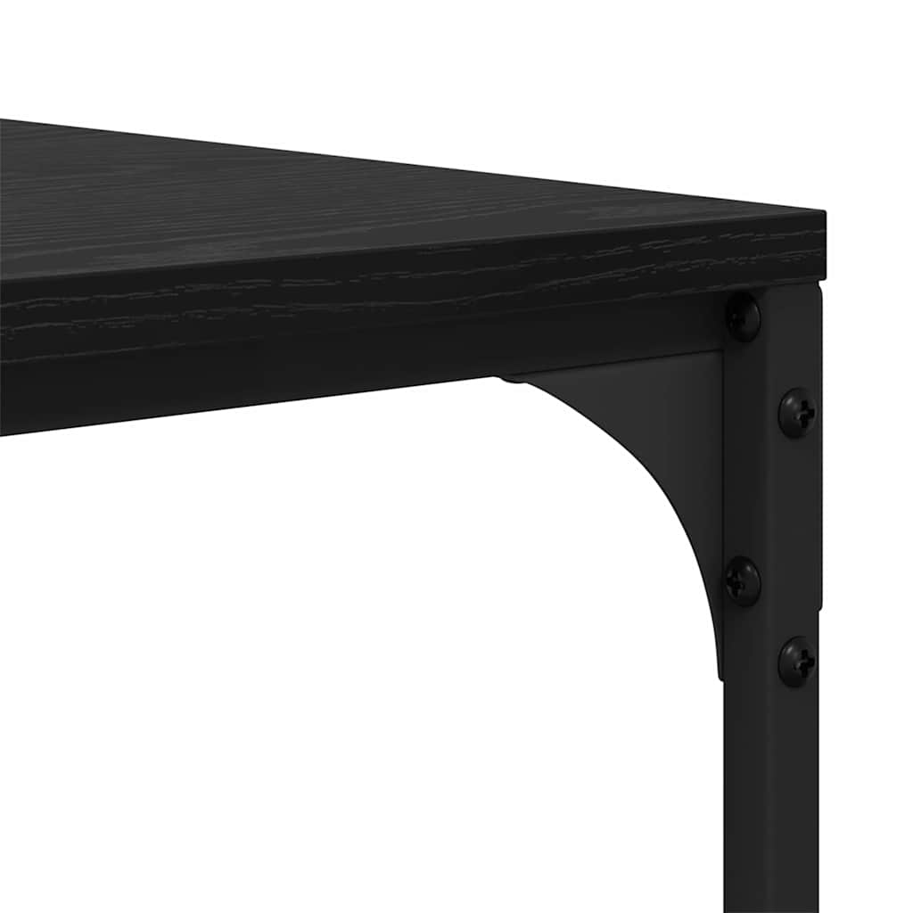 Coffee Table Black Oak 100 x 50 x 35 cm Engineered Wood