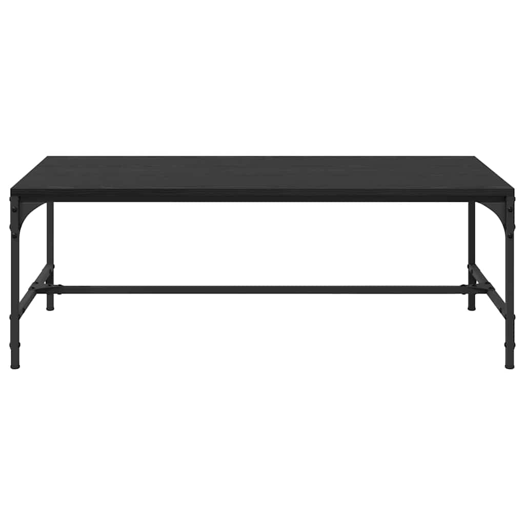 Coffee Table Black Oak 100 x 50 x 35 cm Engineered Wood
