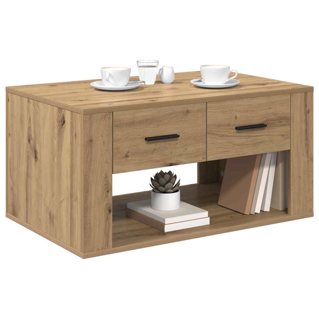 Coffee Table Artisan Oak 80 x 50 x 40 cm Engineered Wood