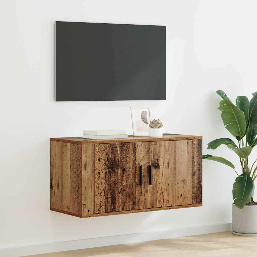 Wall Mounted TV Cabinet Wall-mounted Old Wood 80 x 34.5 x 40 cm