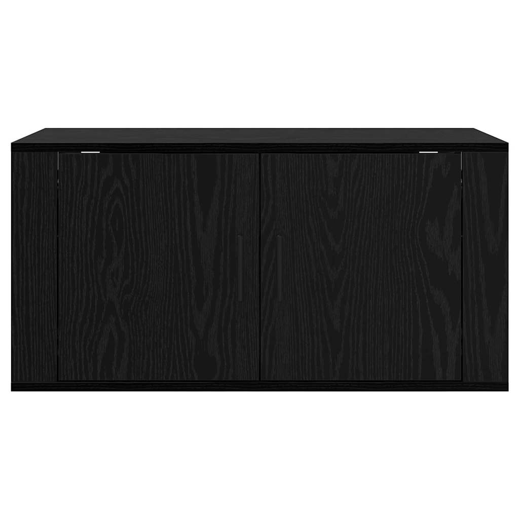 80 x 34.5 x 40 cm Black Oak Engineered Wood