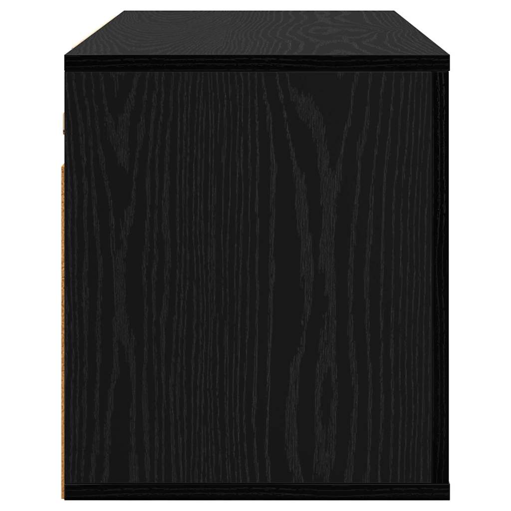 80 x 34.5 x 40 cm Black Oak Engineered Wood
