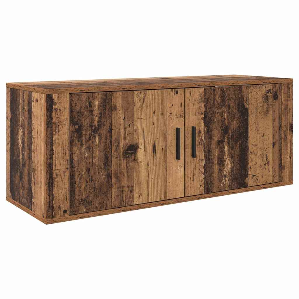 Wall Mounted TV Cabinet Old Wood 100 x 34.5 x 40 cm