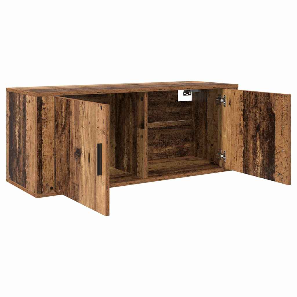 Wall Mounted TV Cabinet Old Wood 100 x 34.5 x 40 cm