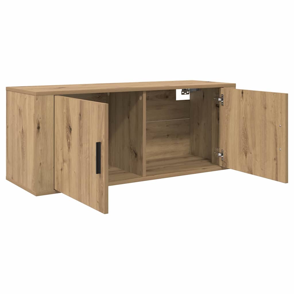 Wall Mounted TV Cabinet Artisan Oak 100 x 34.5 x 40 cm