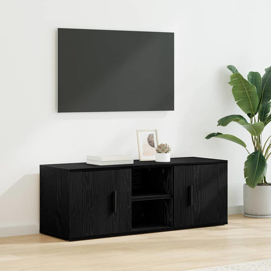 TV Cabinet 100 x 31.5 x 35 cm Black Oak Engineered Wood