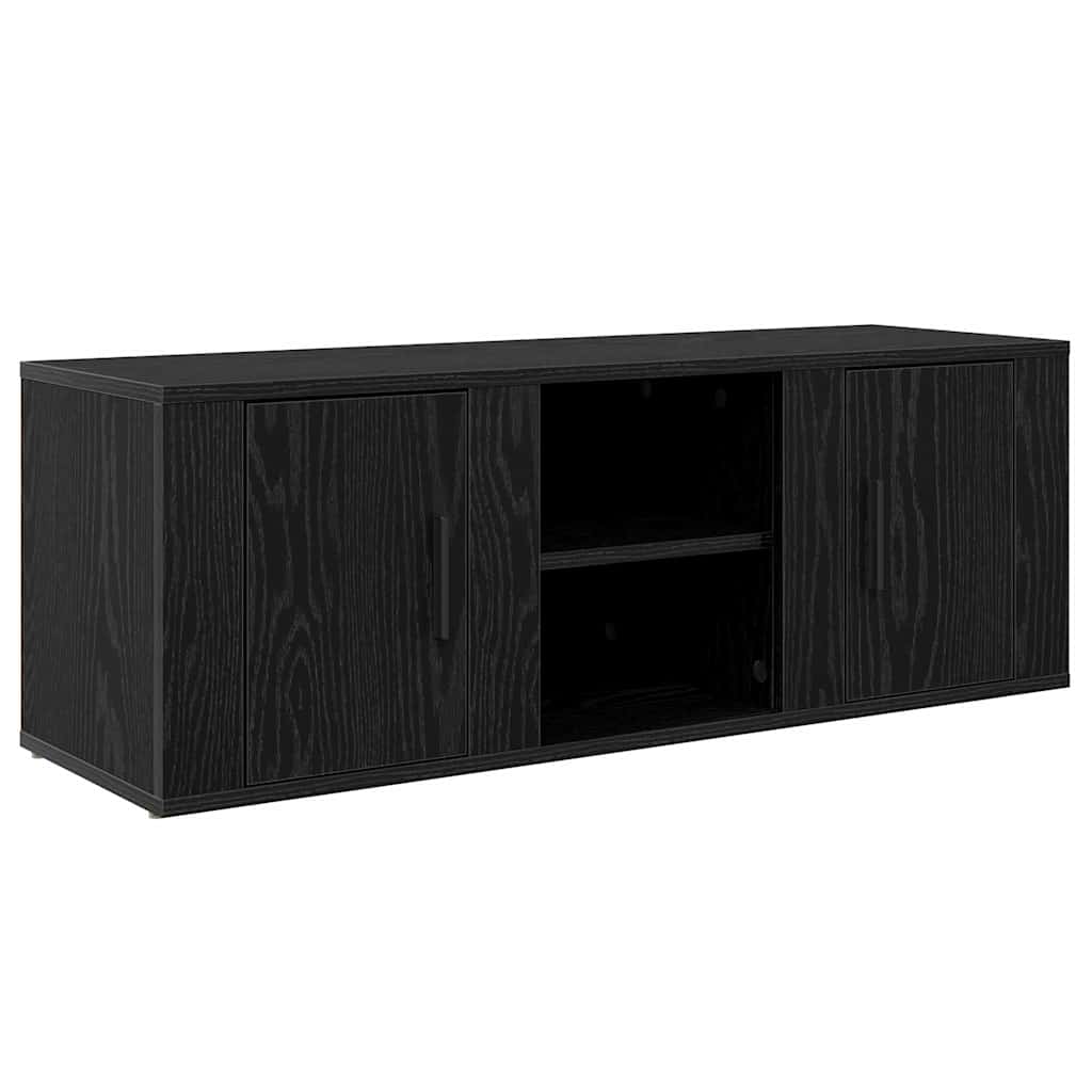 TV Cabinet 100 x 31.5 x 35 cm Black Oak Engineered Wood