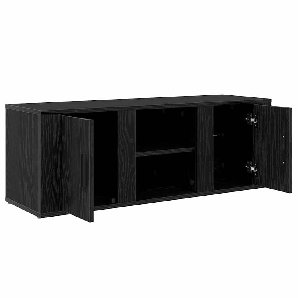 TV Cabinet Black Oak 100 x 31.5 x 35 cm Engineered Wood