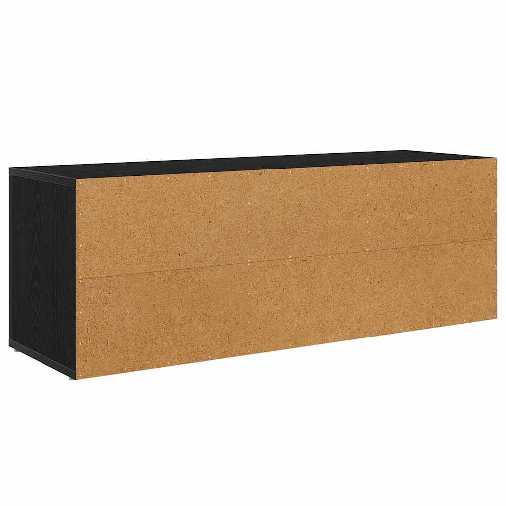 TV Cabinet Black Oak 100 x 31.5 x 35 cm Engineered Wood