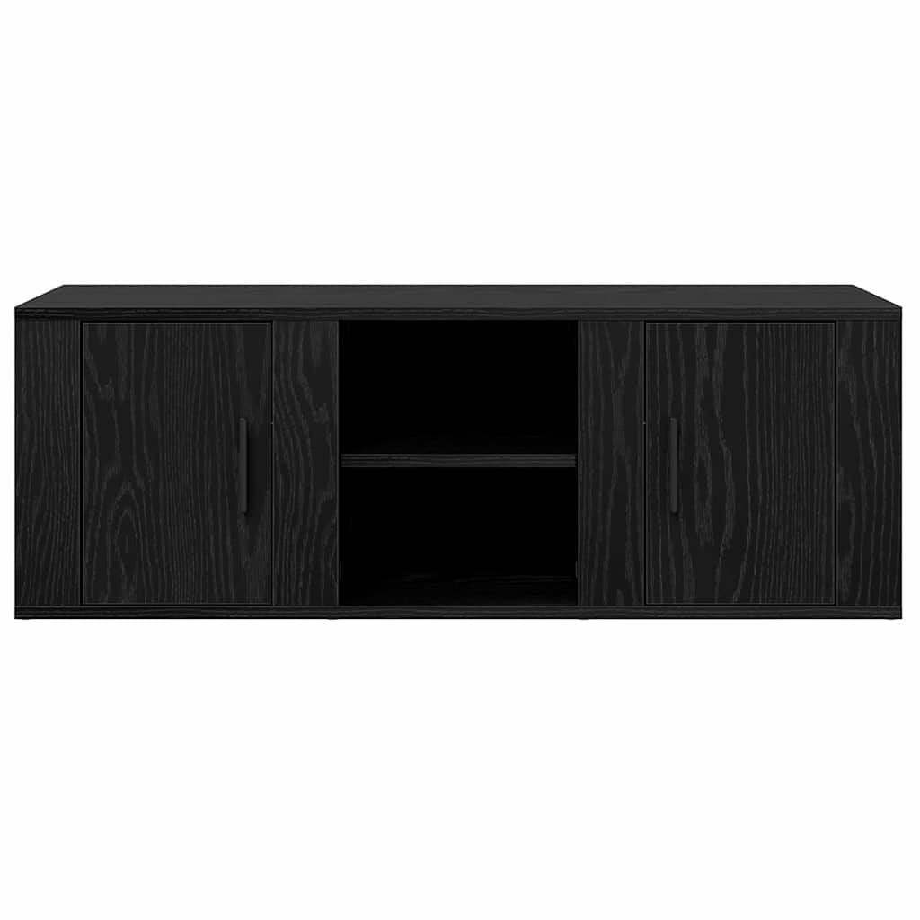 TV Cabinet 100 x 31.5 x 35 cm Black Oak Engineered Wood