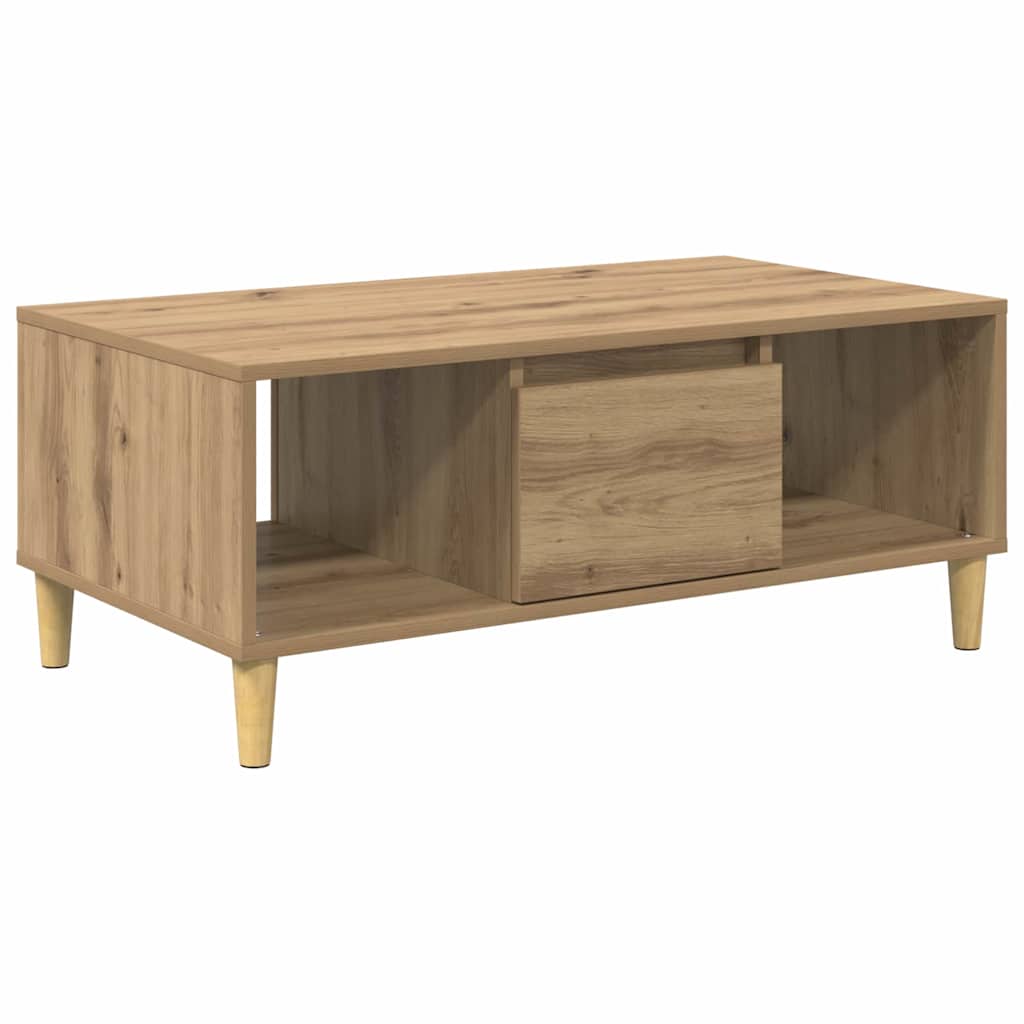 Coffee Table Artisan Oak 90 x 50 x 26.5 cm Engineered Wood