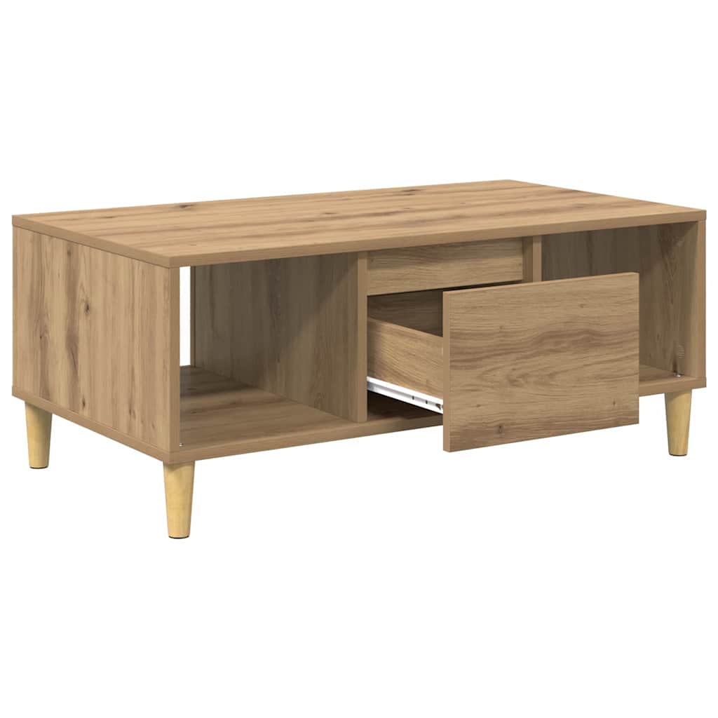 Coffee Table Artisan Oak 90 x 50 x 26.5 cm Engineered Wood