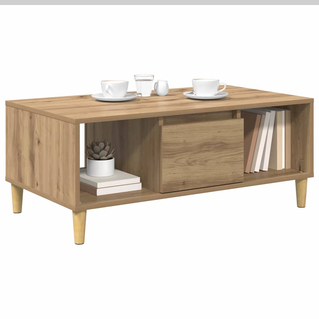 Coffee Table Artisan Oak 90 x 50 x 26.5 cm Engineered Wood