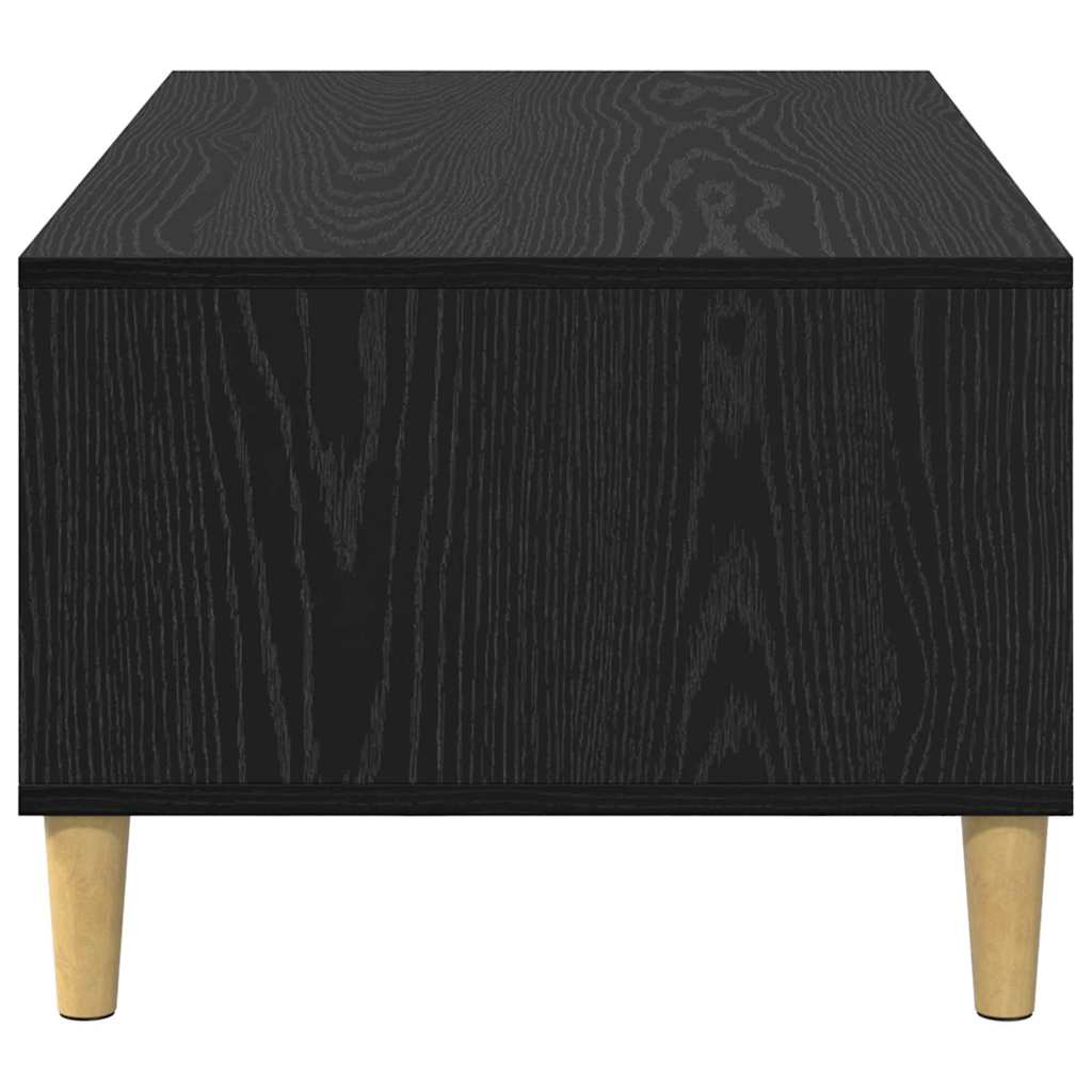 Coffee Table Black Oak 90 x 50 x 26.5 cm Engineered Wood