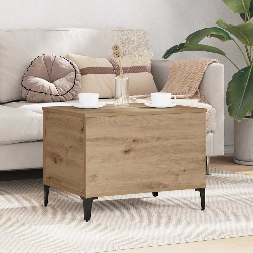 Coffee Table Artisan Oak 60 x 44.5 x 45 cm Engineered Wood